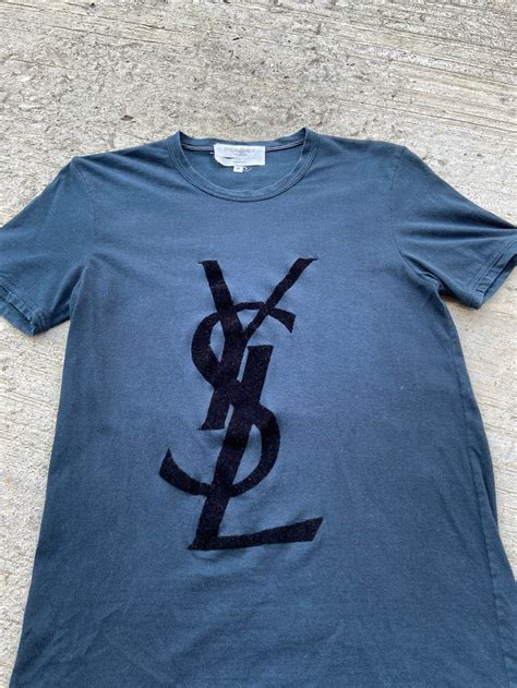 ysl logo t shirt fake|ysl logo t shirt women.